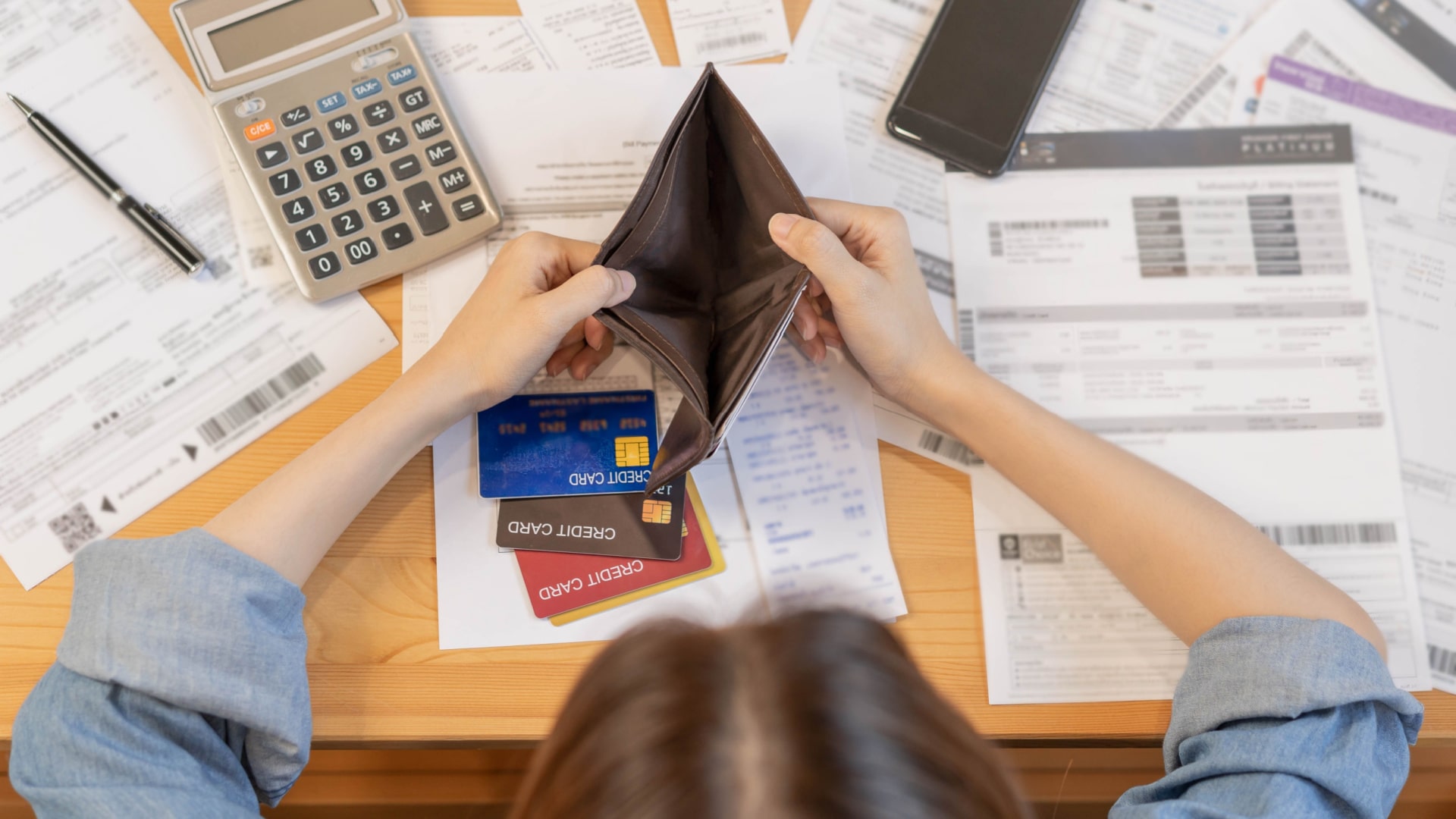 Person in debt
